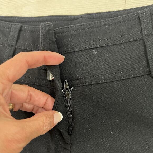 Cache Vintage Y2K Low Rise Flare Leg Black Ponte Pants Size 6 Stretch - Picture 4 of 10